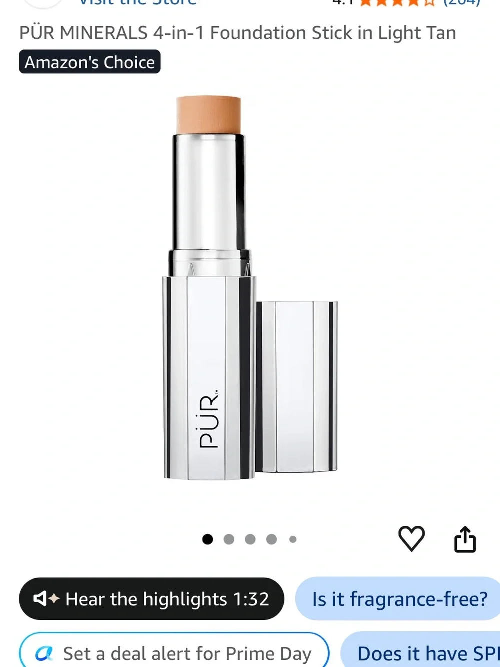 4-in-1 Foundation Stick — porcelain (203)